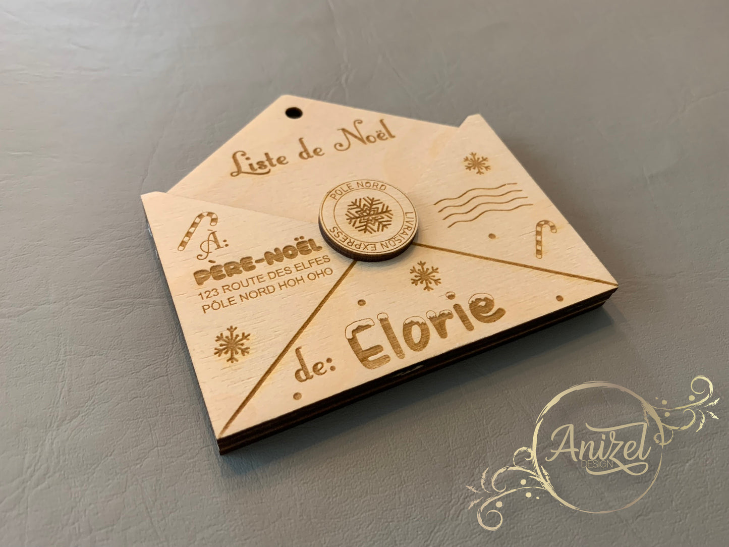 Ornement de Noël Lettre au Père Noël