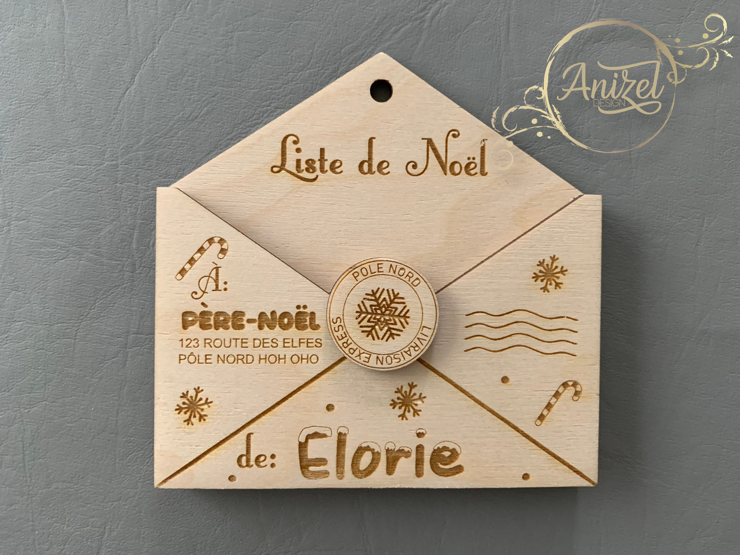 Ornement de Noël Lettre au Père Noël