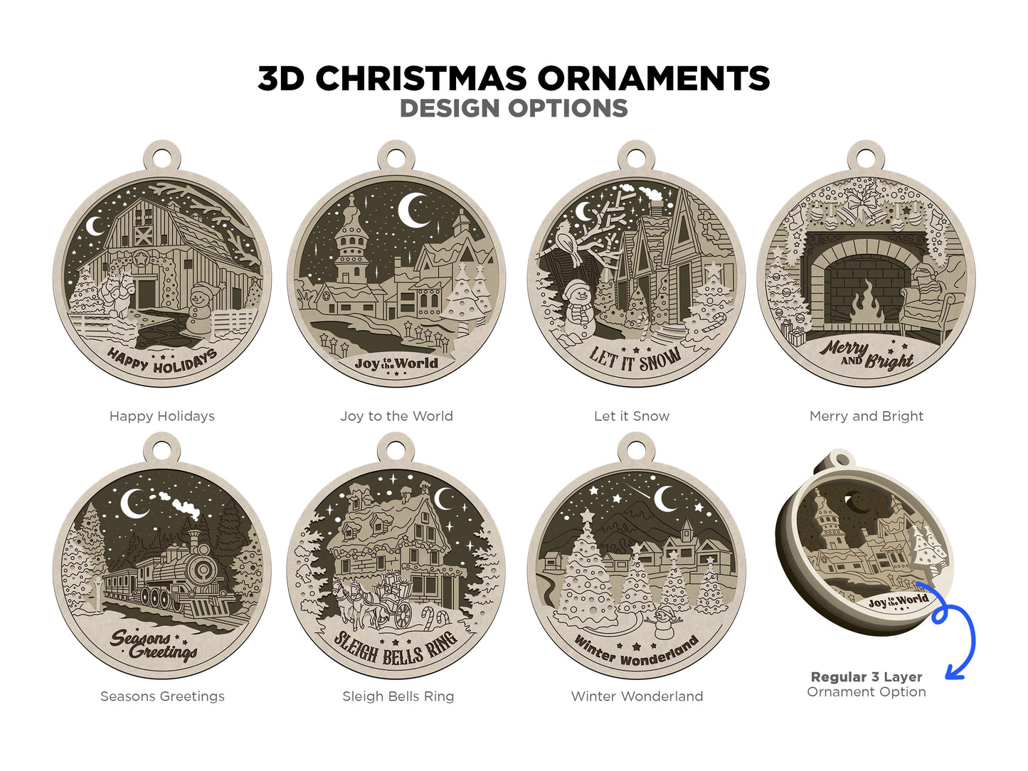 3D Christmas Ornaments