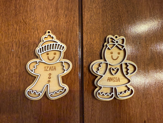 Gingerbread Family Ornament(get 25% off when you buy 3 and more)