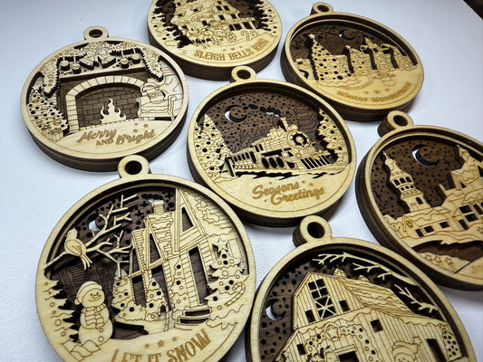 3D Christmas Ornaments