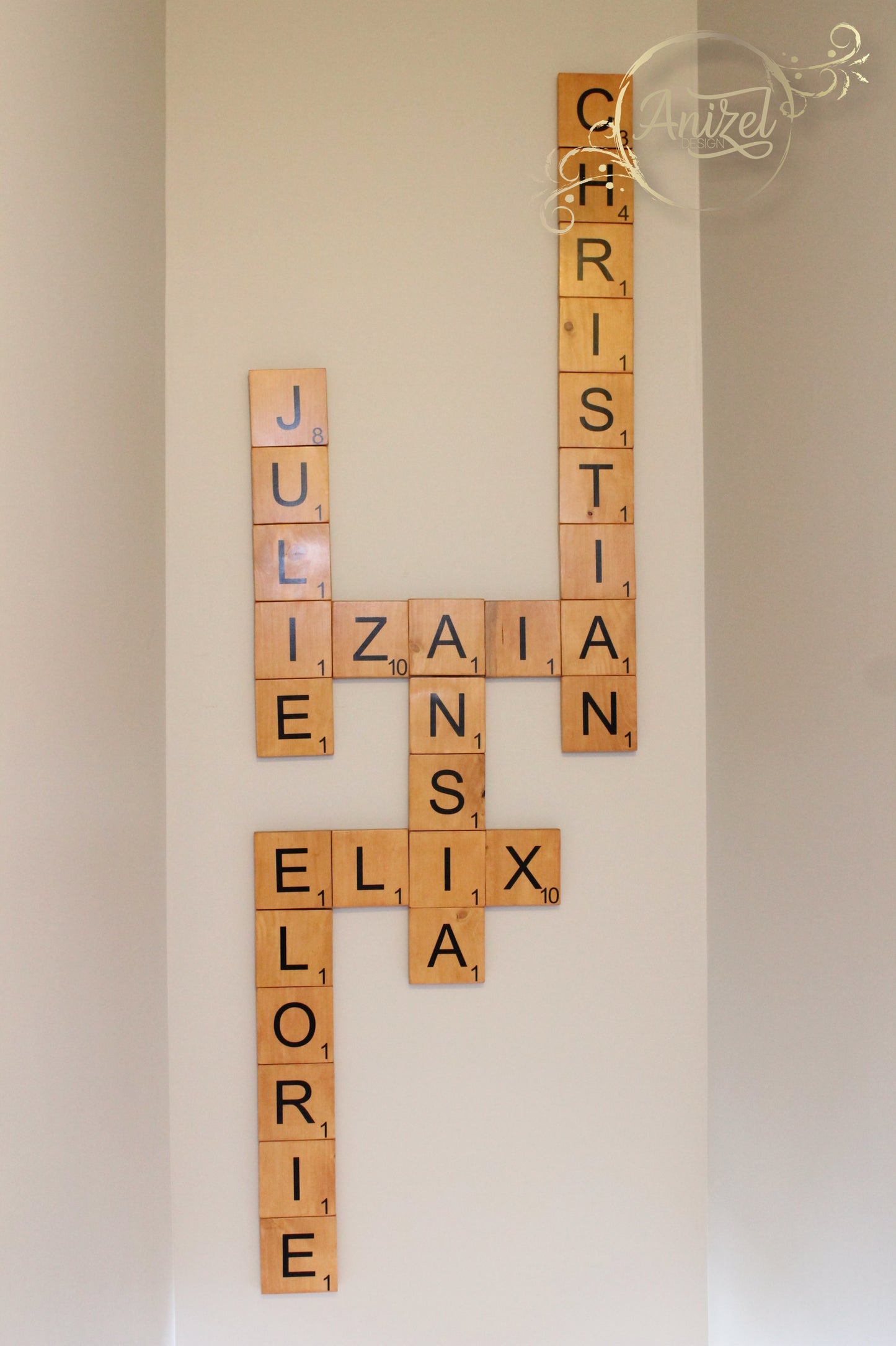 Personalized Wall Scrabble Tiles